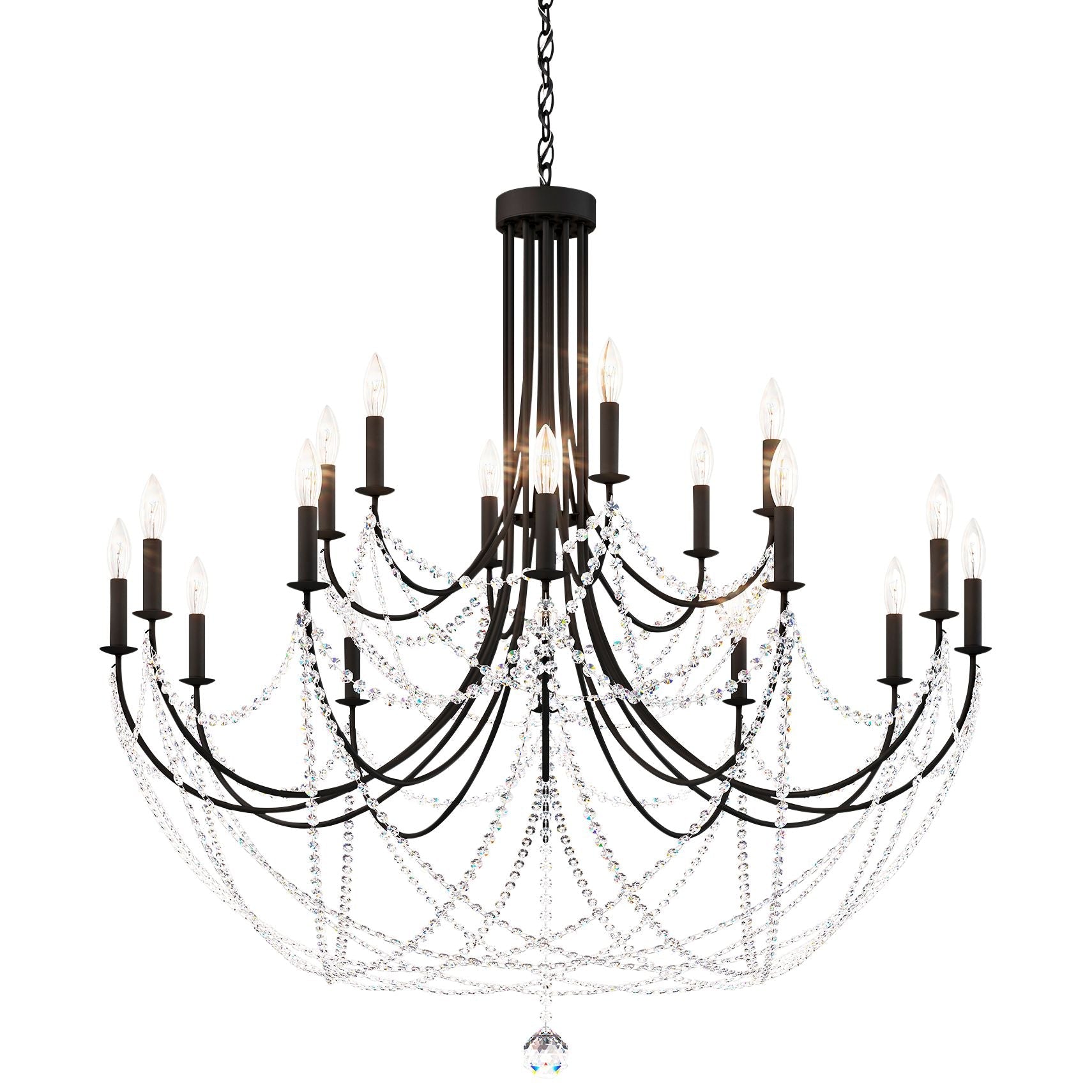 Verdana 42.5"H X 18-Light Crystal Chandelier