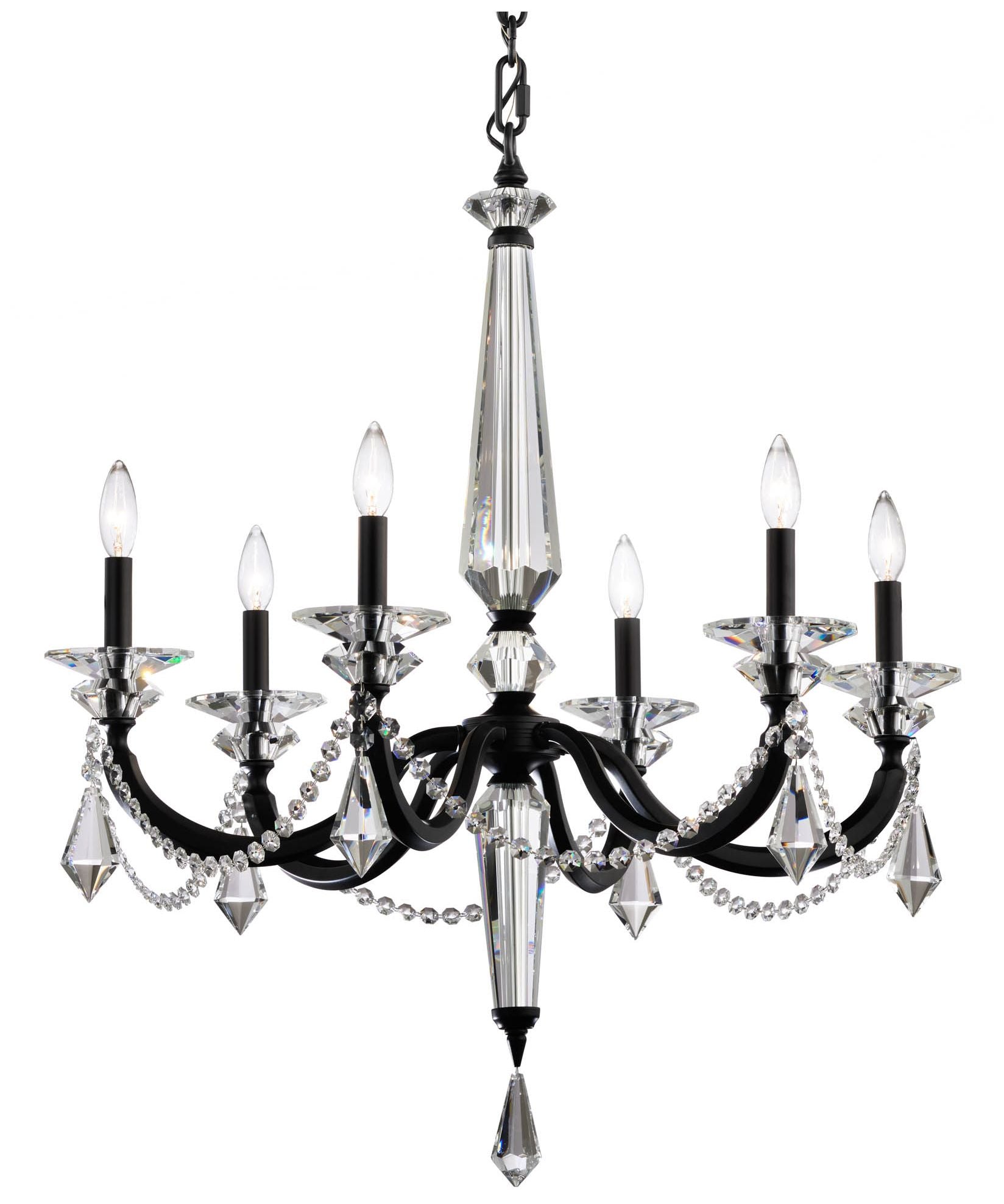 Verona 33.5"H X 6-Light Crystal Chandelier