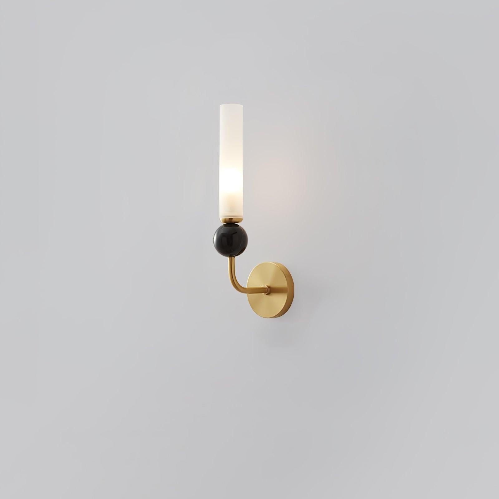 Vertessa Marble Accent Wall Light, Wall Sconce, Dia 10cm x H36cm