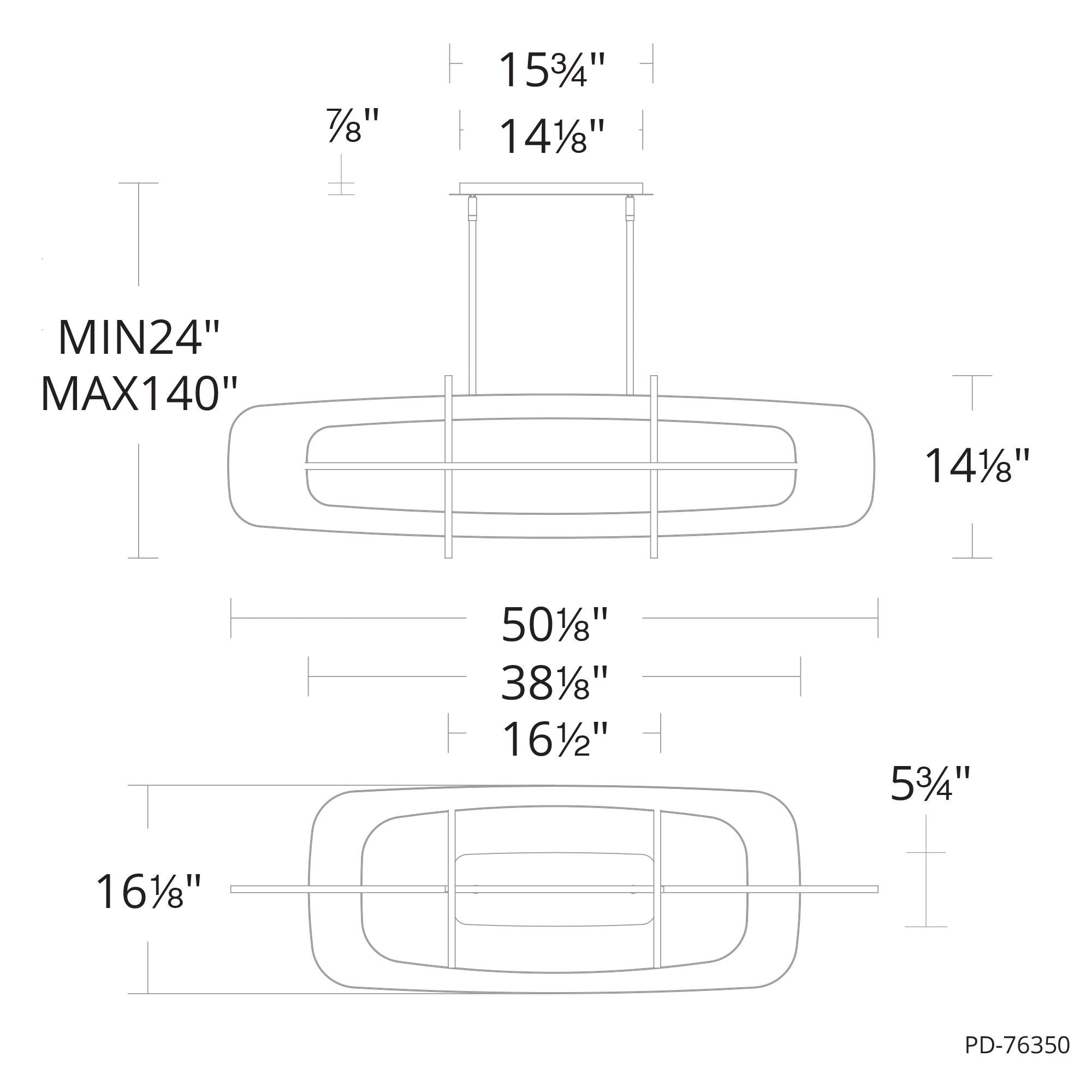 Vesta 14.13"H X 8-Light Linear Chandelier