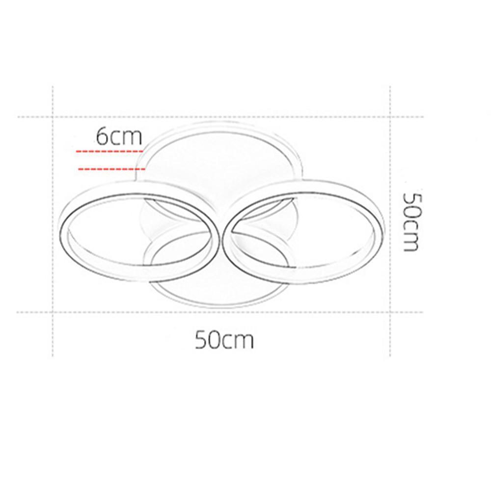 4 Circle Flush Mount Ceiling Light Geometrical LED