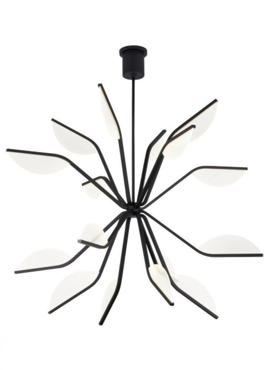 Presley Chandelier, 10-Light, LED, Matte Black