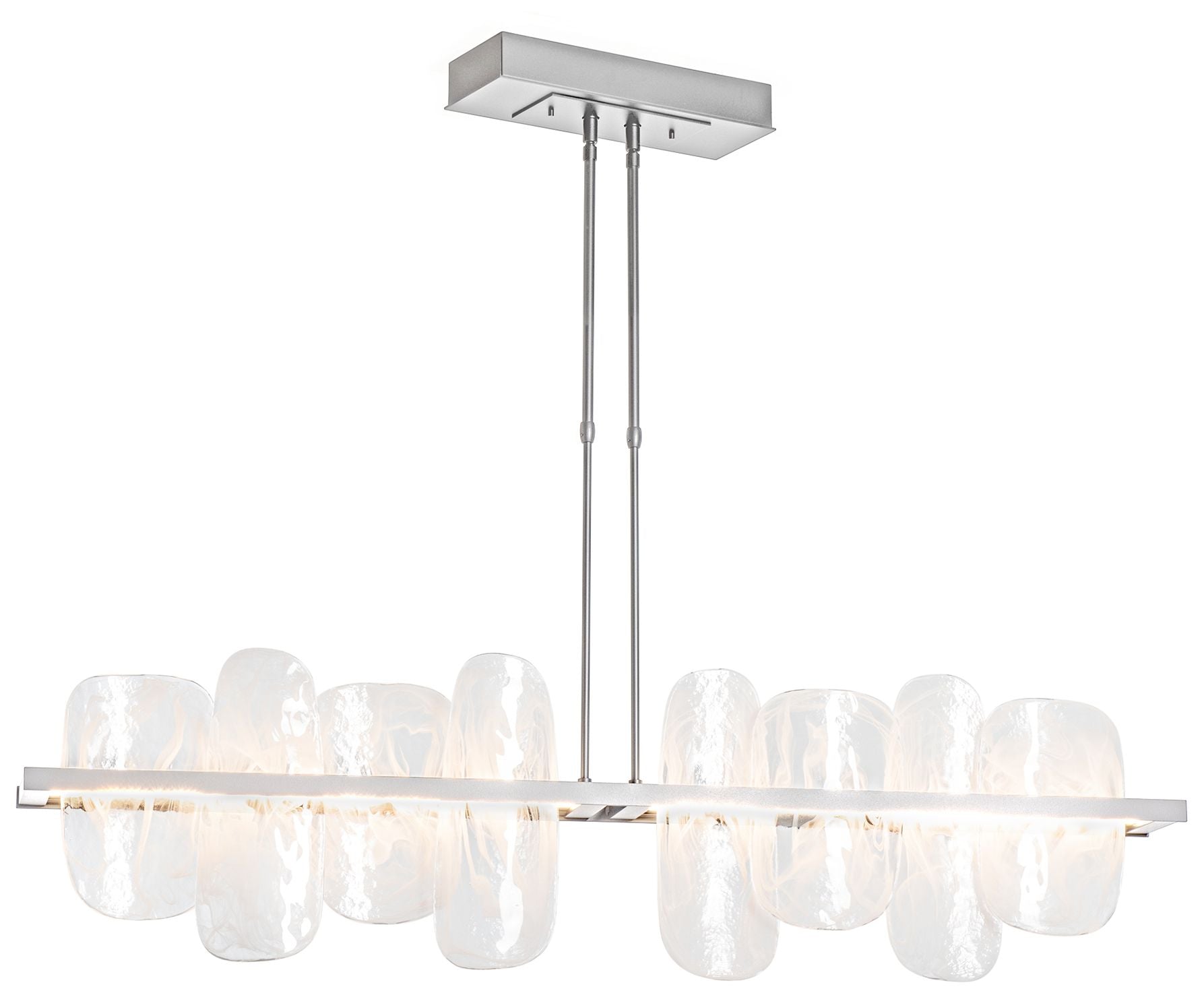 Vitre 51.9" Wide Large Vintage Platinum Linear Pendant