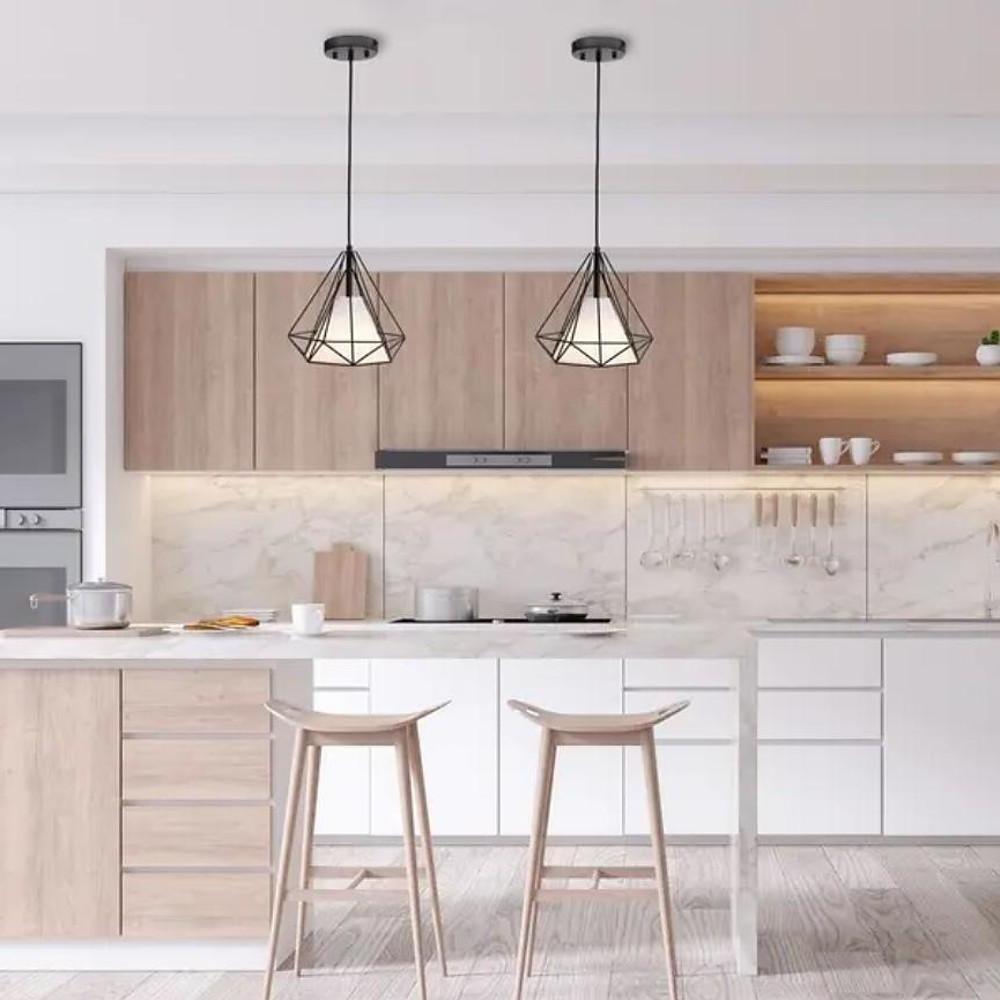 Geometrical Lantern Classic Island Pendant Lights Metal