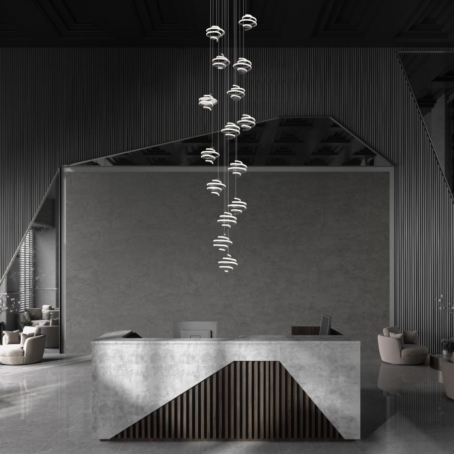 Whirl 15-Light 23" Wide LED Pendant Light
