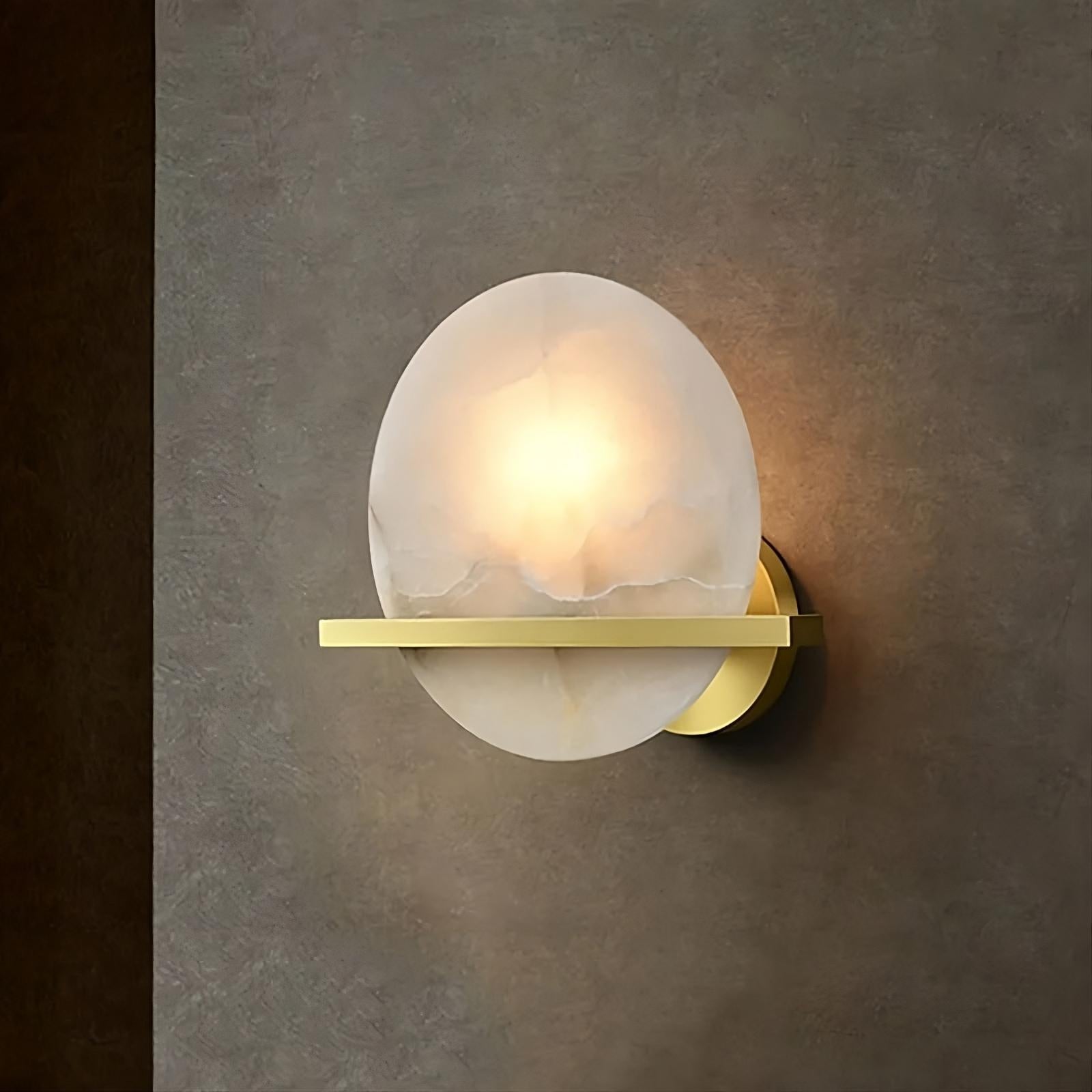 Natural Marble Wall Light Sconce detail view 3
