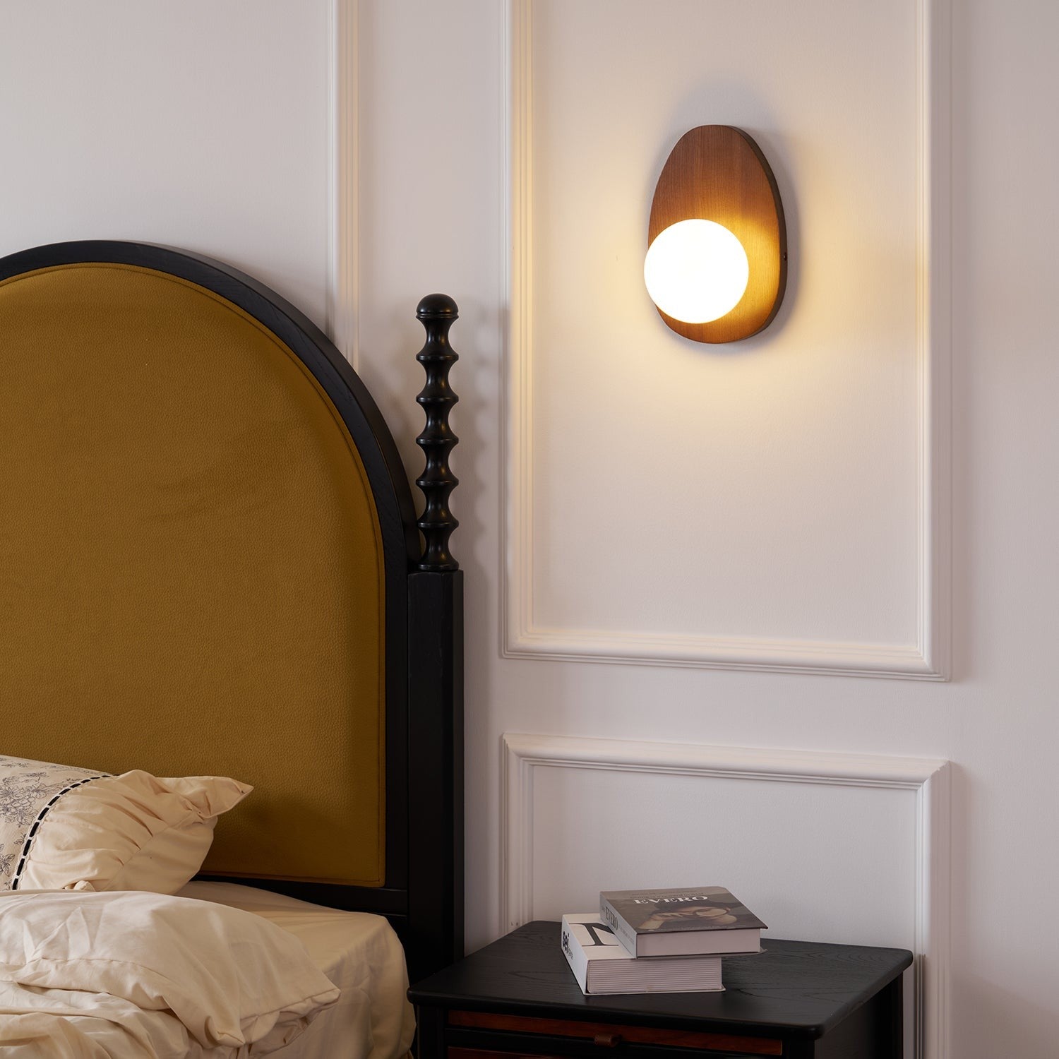 Walnora Globe Wall Light, Plug-In Wall Sconce, detail 14