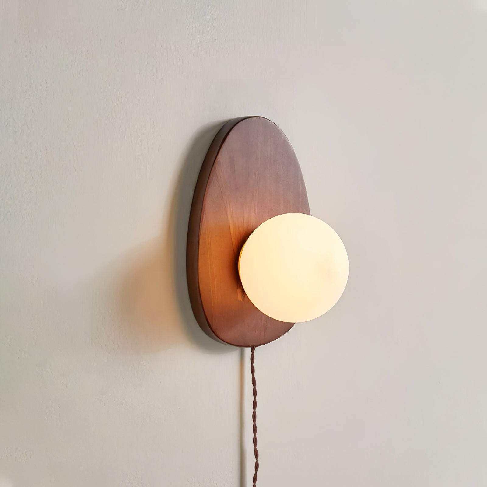Walnora Globe Wall Light, Plug-In Wall Sconce, detail 21
