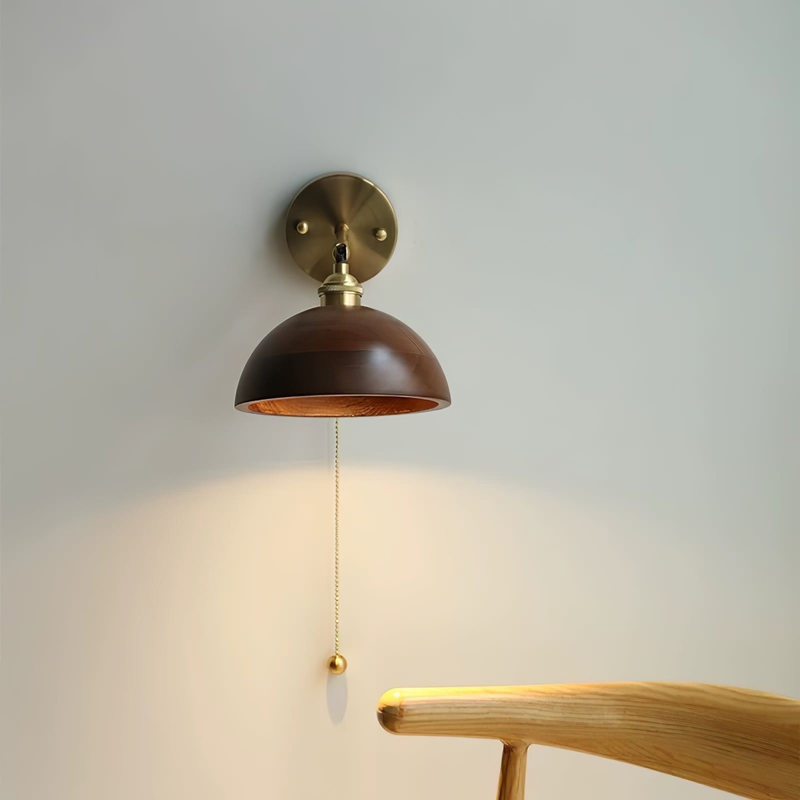 Walnut Glow Wall Lamp