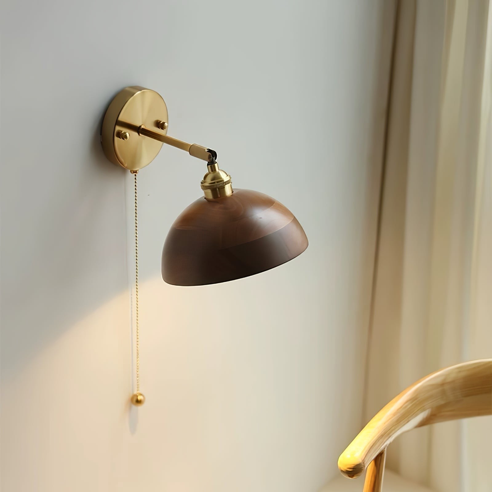 Walnut Glow Wall Lamp
