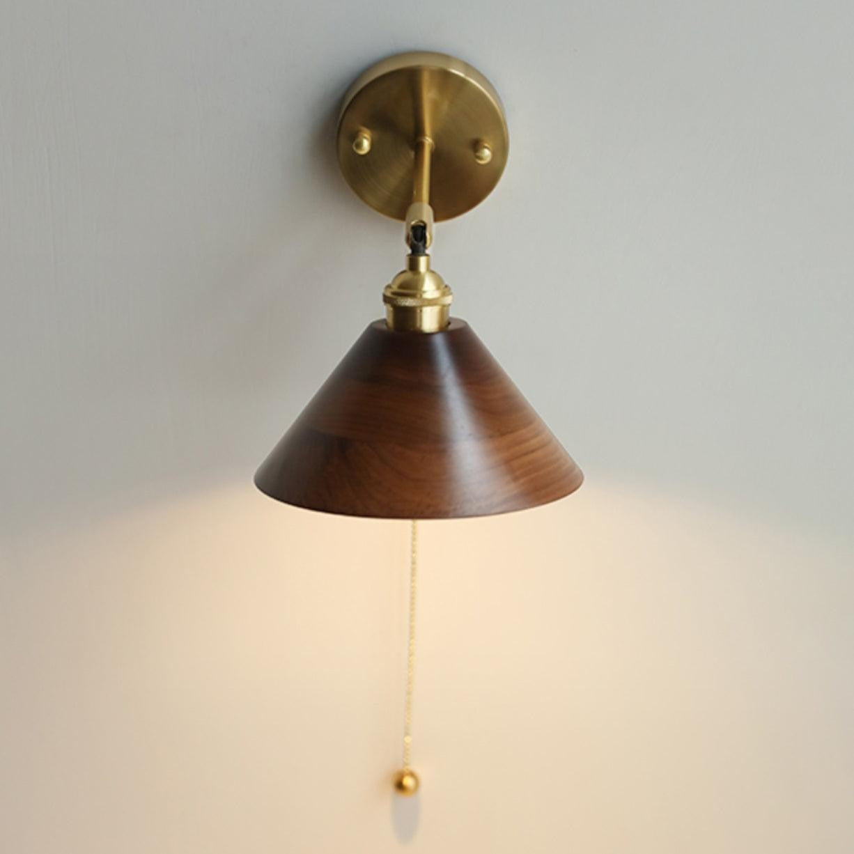 Walnut Glow Wall Lamp