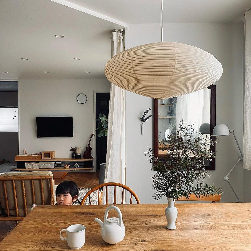 Washi Glow Paper Pendant