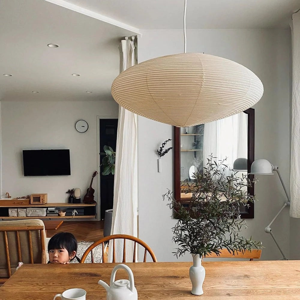 Washi Glow Paper Pendant