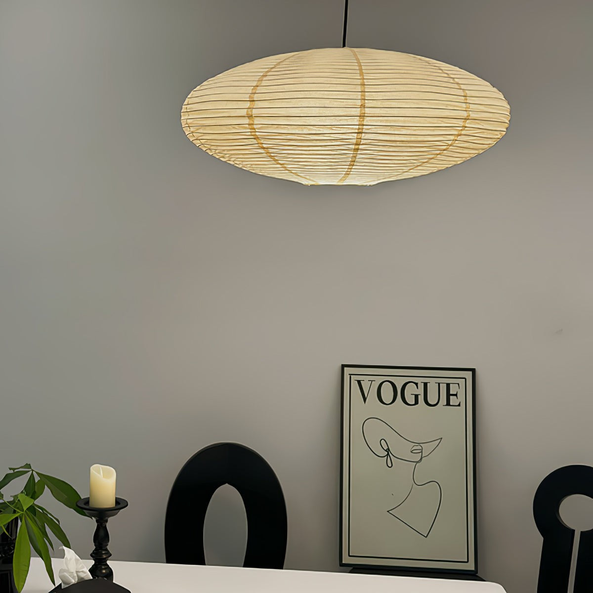 Washi Glow Paper Pendant