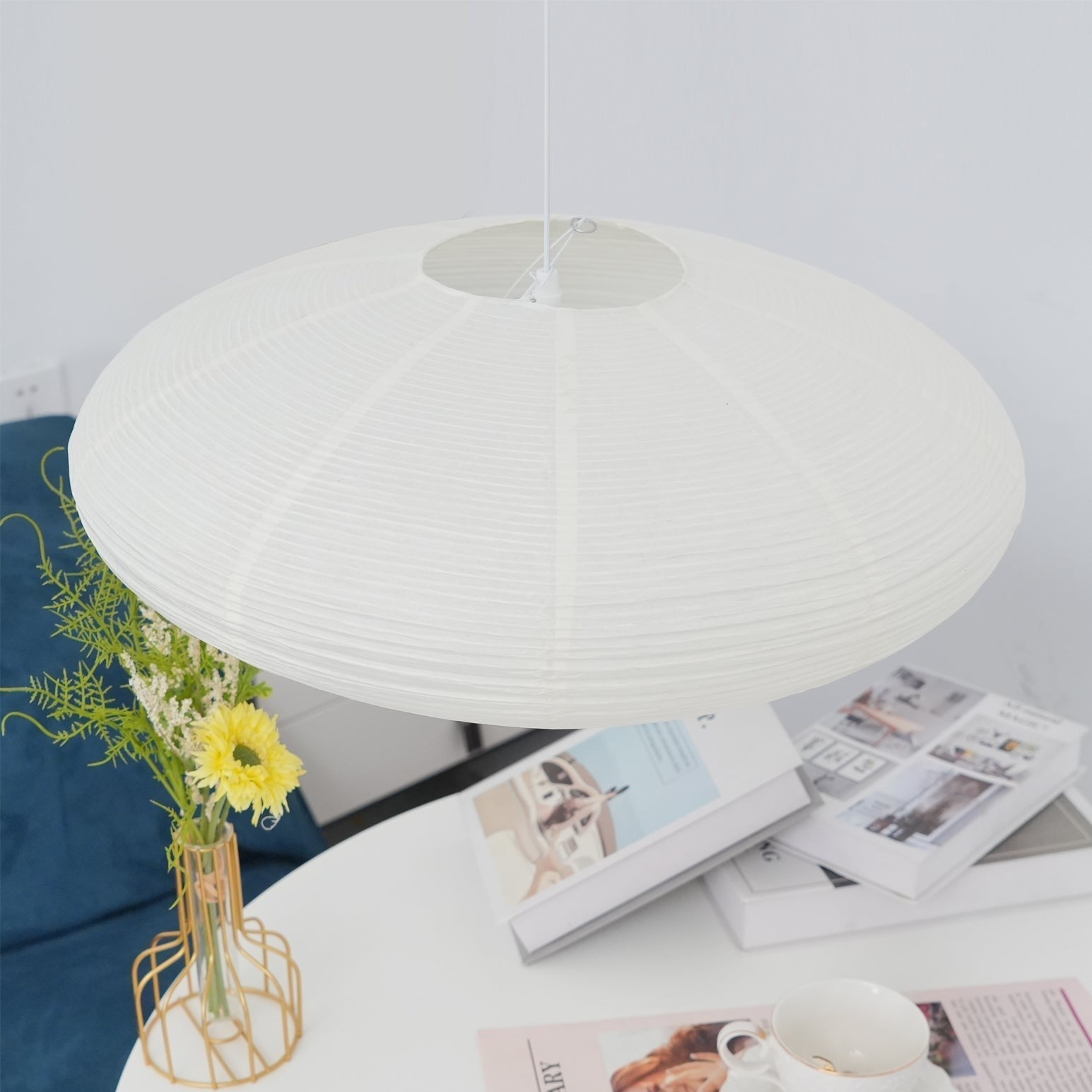 Washi Glow Paper Pendant