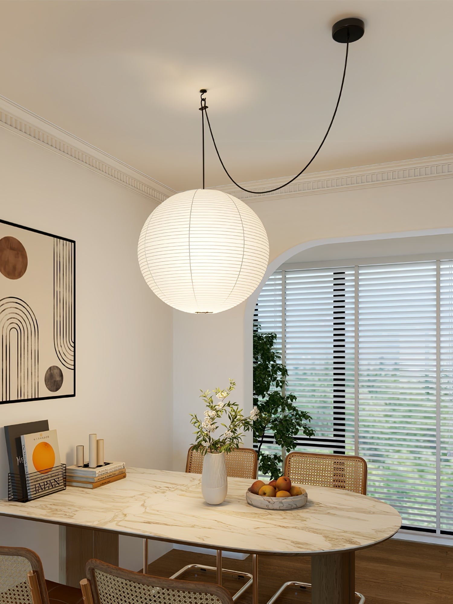 Washi Glow Paper Pendant Light