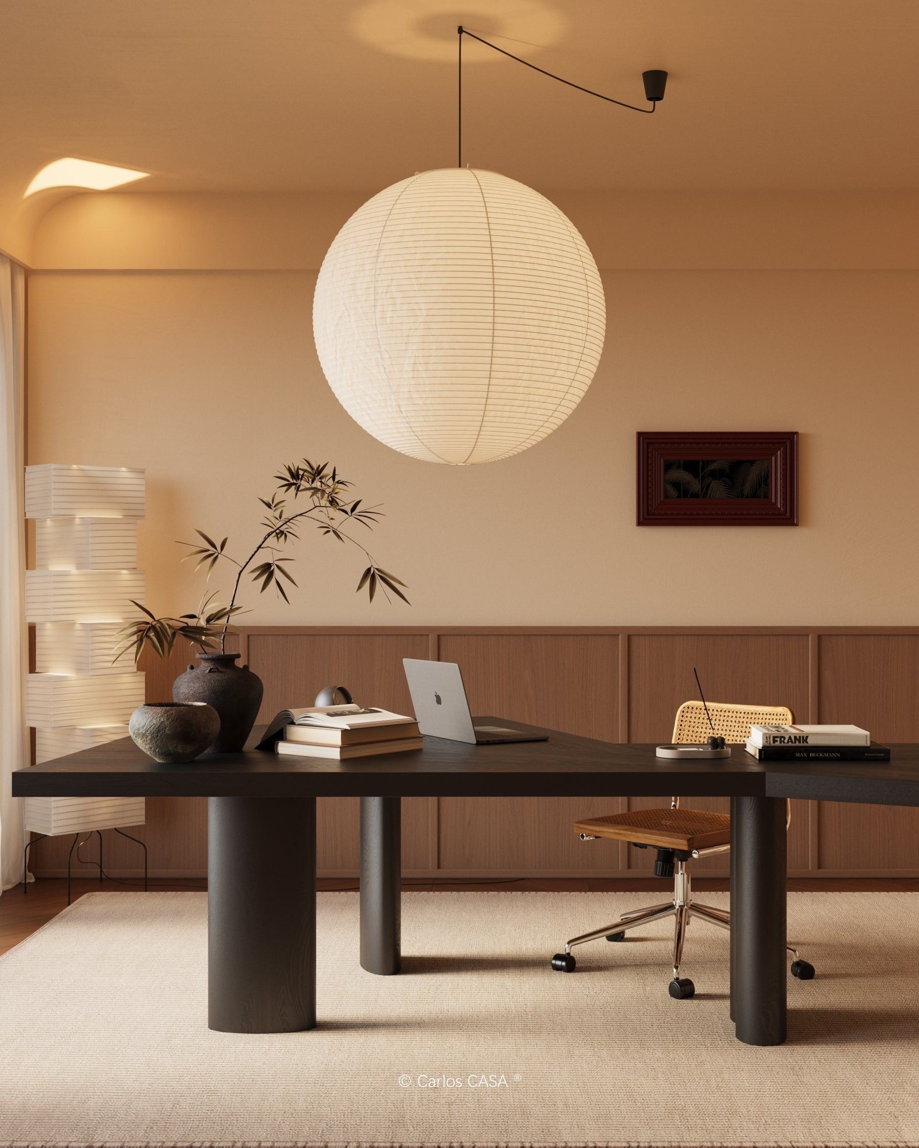 Washi Glow Paper Pendant Light