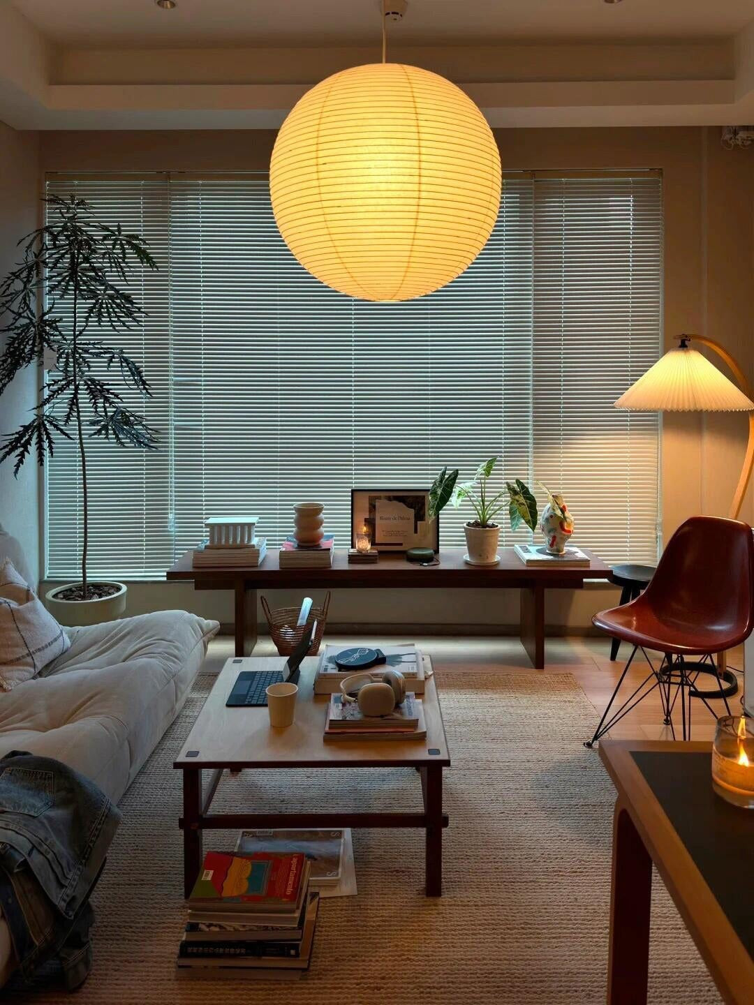 Washi Glow Paper Pendant Light