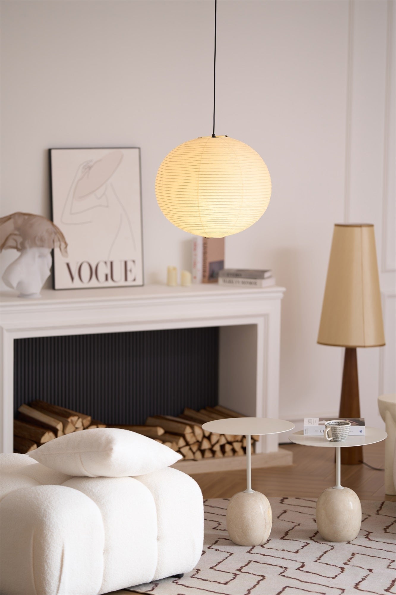 Washi Glow Paper Pendant Light