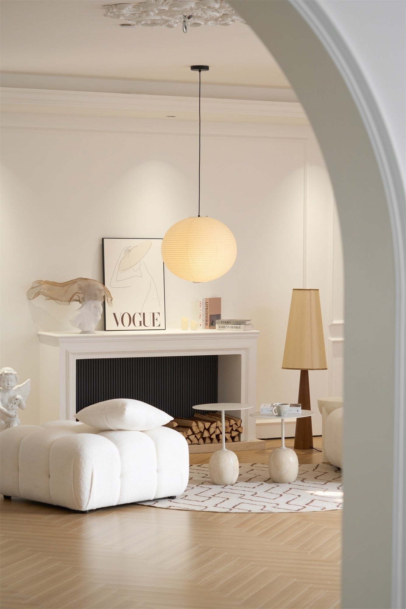 Washi Glow Paper Pendant Light