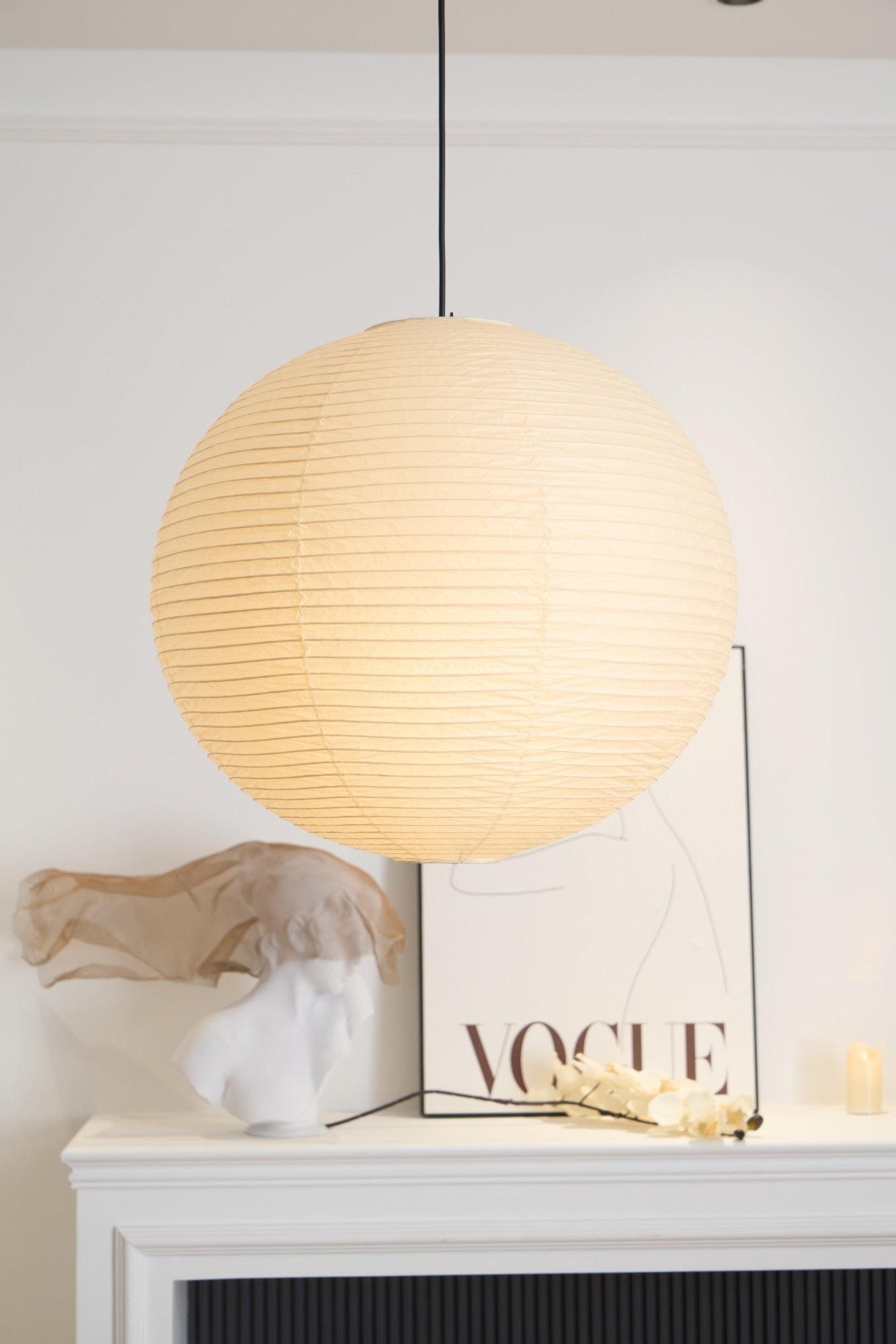 Washi Glow Paper Pendant Light