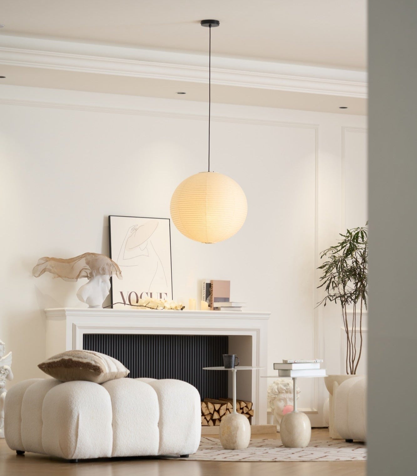 Washi Glow Paper Pendant Light