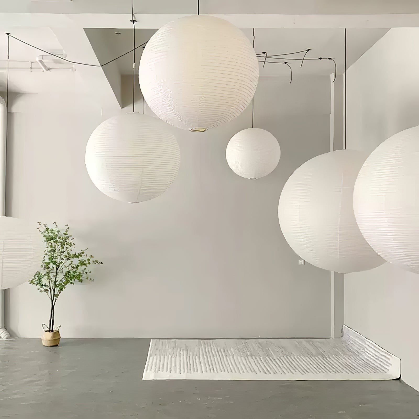 Washi Glow Paper Pendant Light