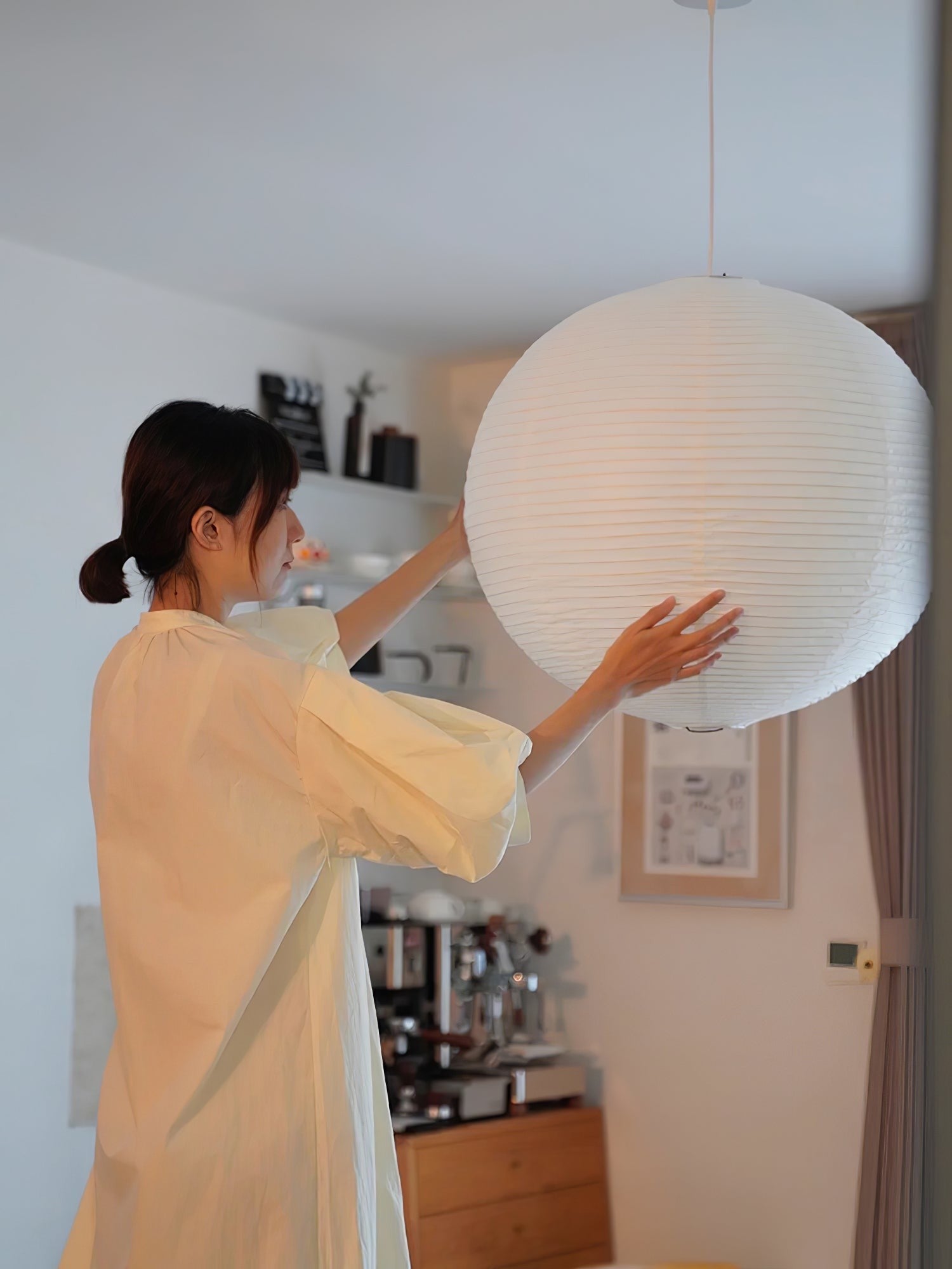 Washi Glow Paper Pendant Light