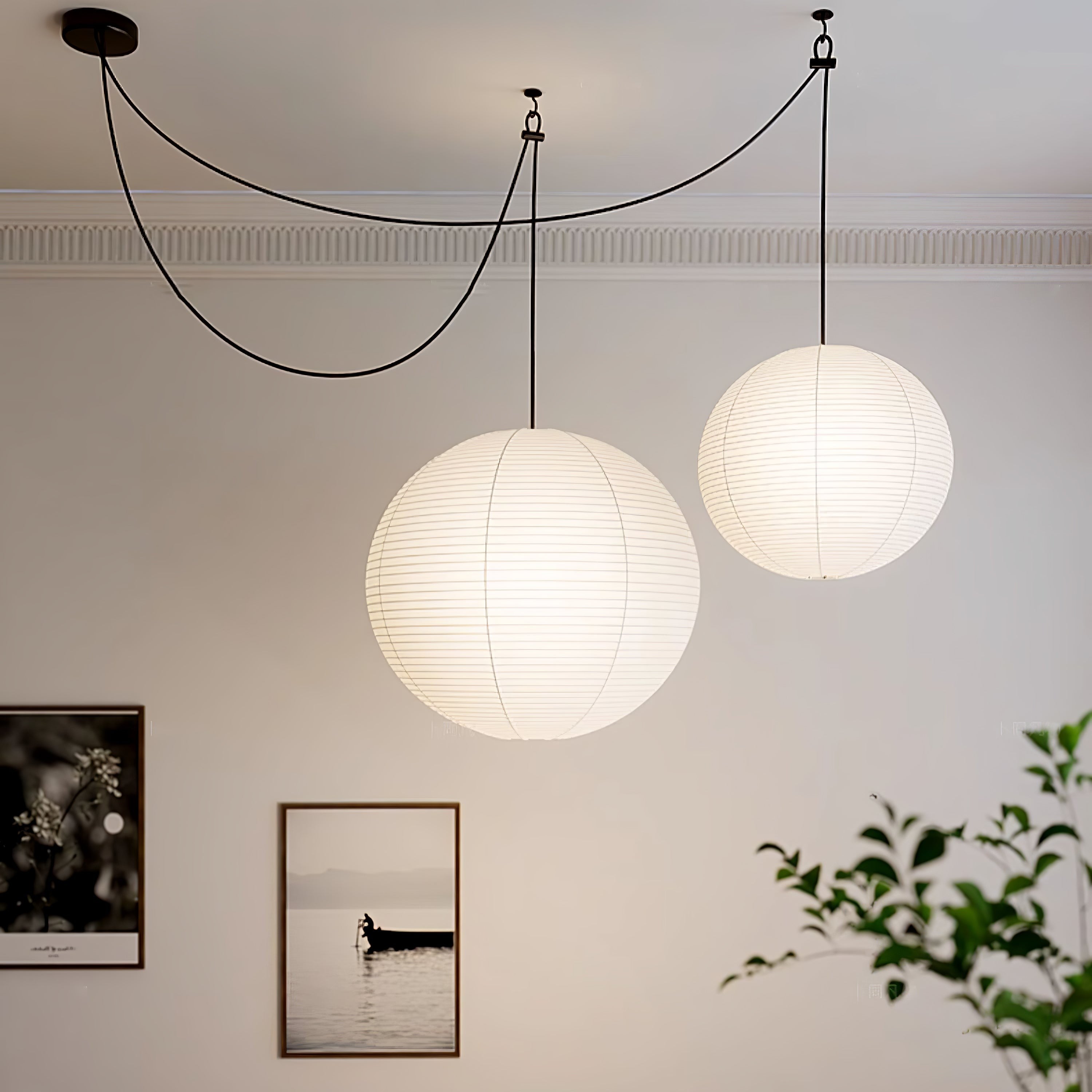 Washi Glow Paper Pendant Light
