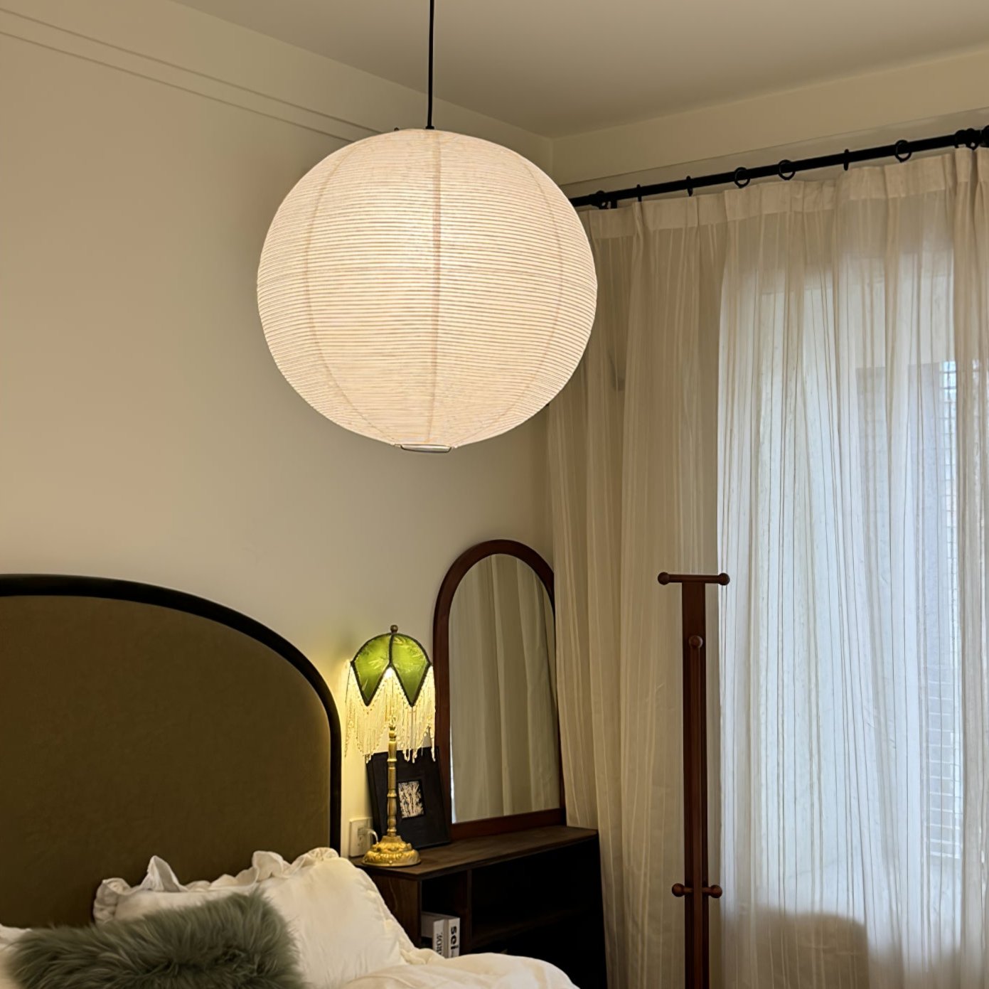 Washi Paper Round Series Ceiling Light