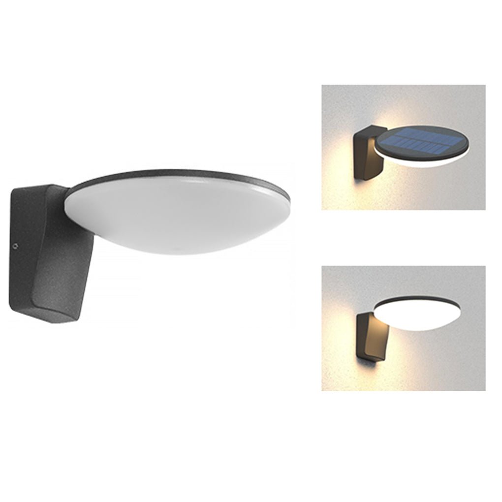 Waterproof Contemporary Clean Exterior Solar LED Wall Light for Terrace Balcony, Outdoor Wall Light, detail 6