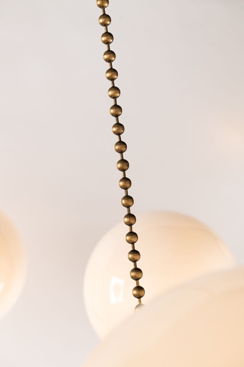 Werner 12-Light Pendant Aged Brass/Black