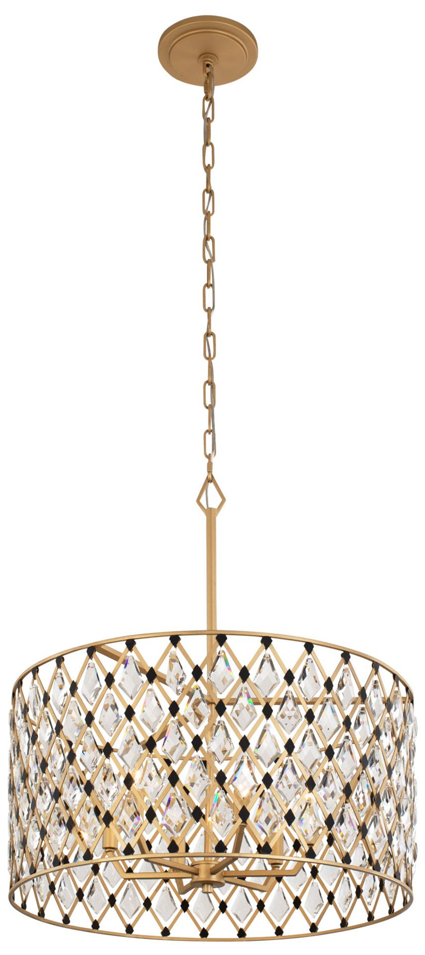 Windsor 6-Light Crystal French Gold & Chandelier