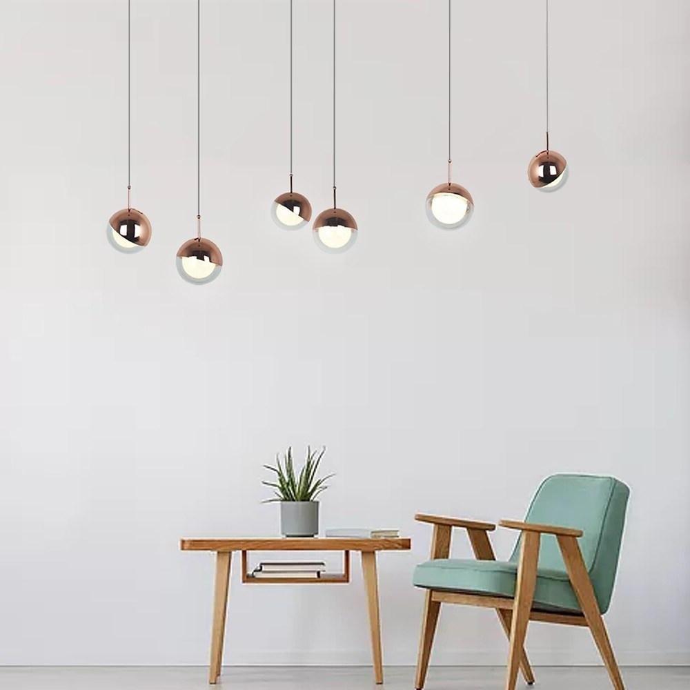 Mini Globe Cluster Design Chandelier Light Metal Light