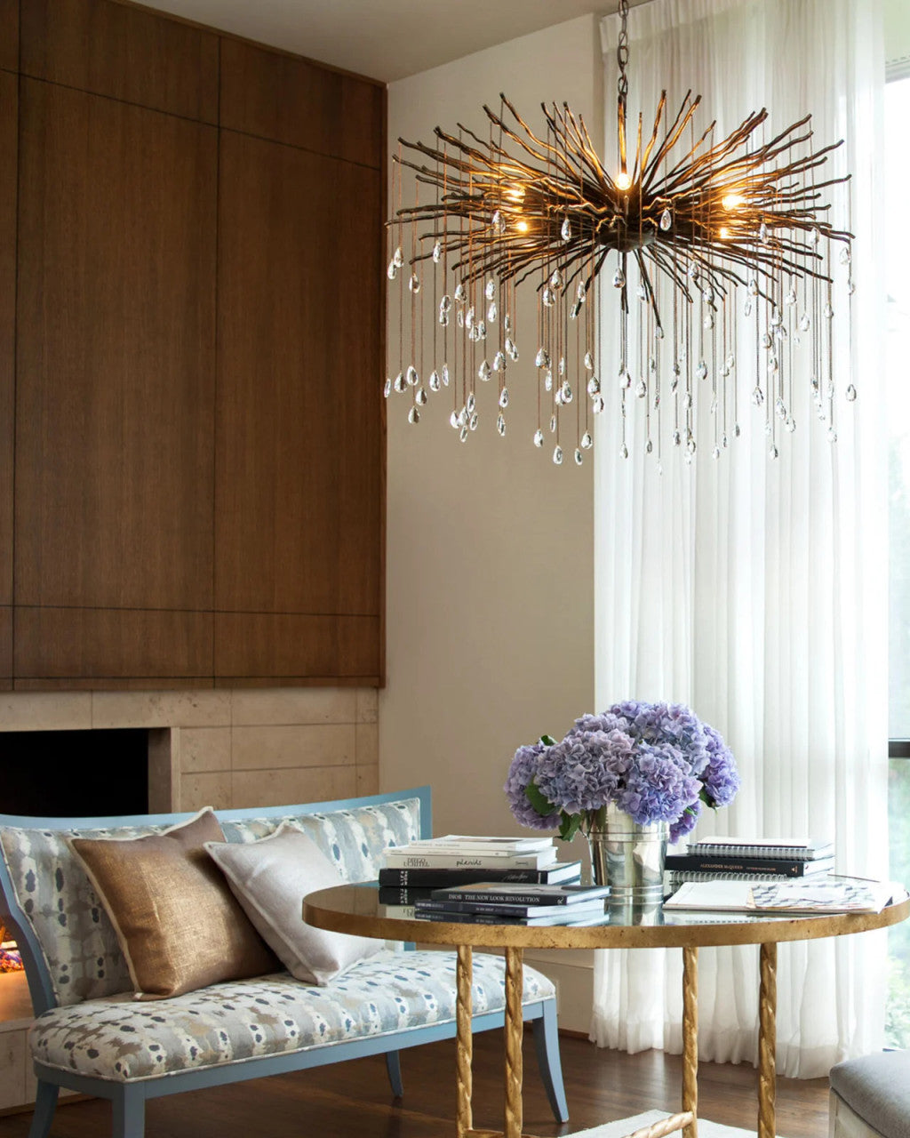 Stellar Chandelier, 24-Light, Black, 30"W (305UT84)