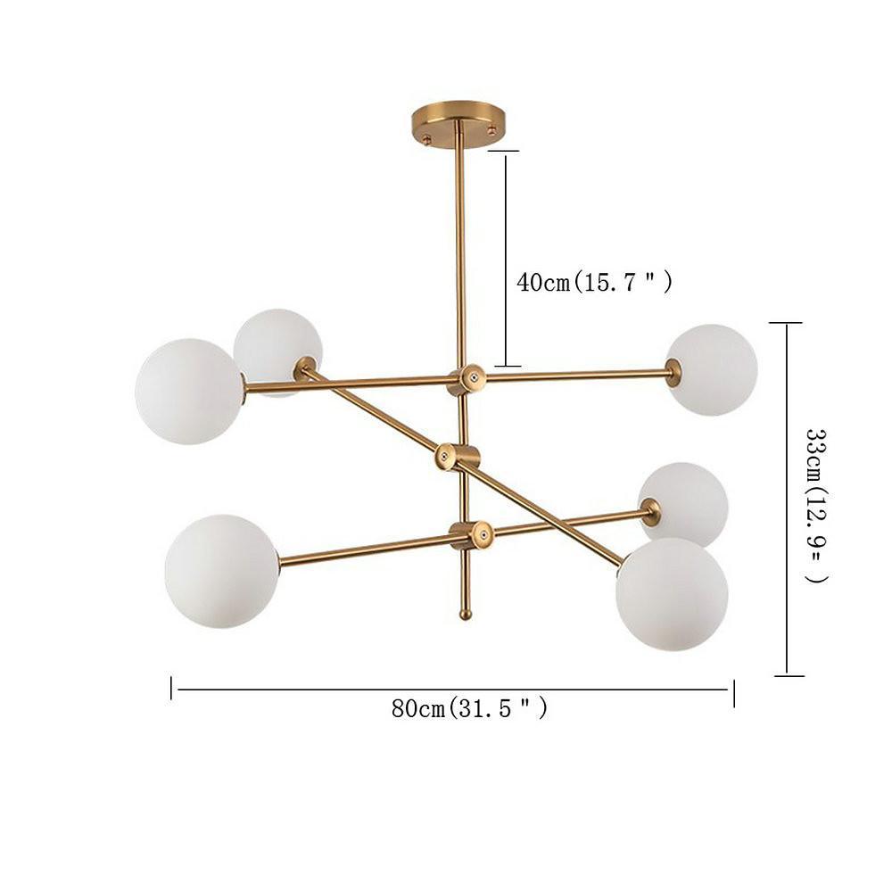 Geometrical Gold Sputnik Chandelier Globe Chandelier