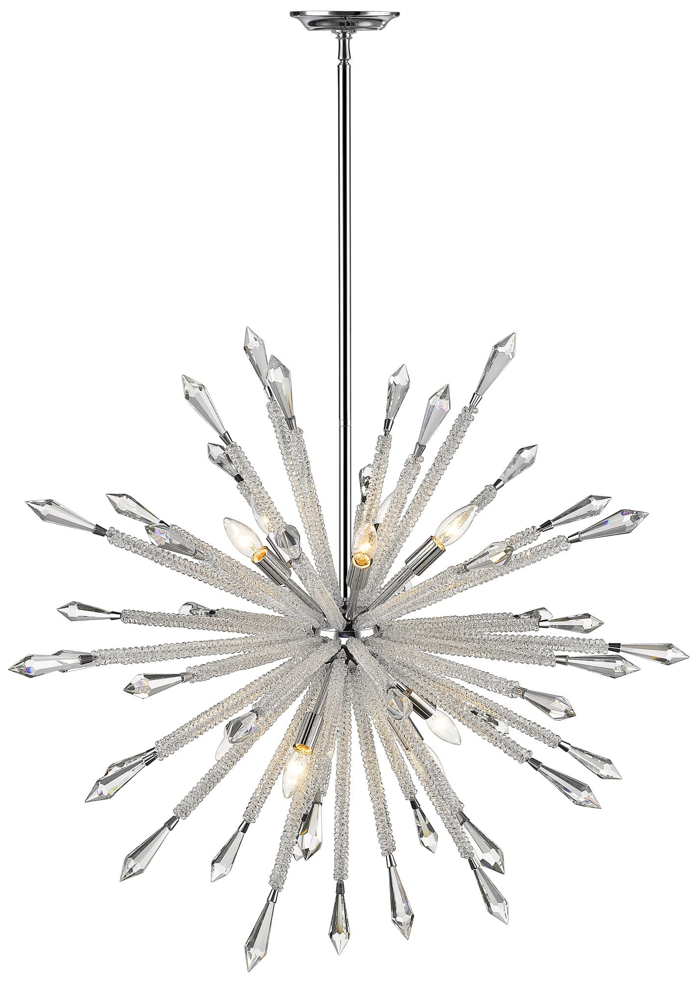 10-Light Chandelier in Chrome