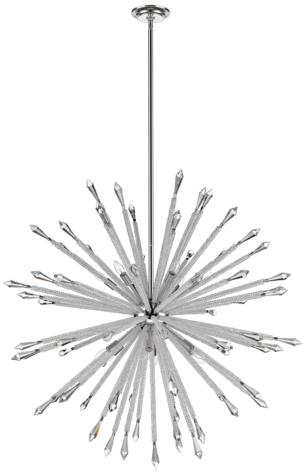 12-Light Chandelier in Chrome