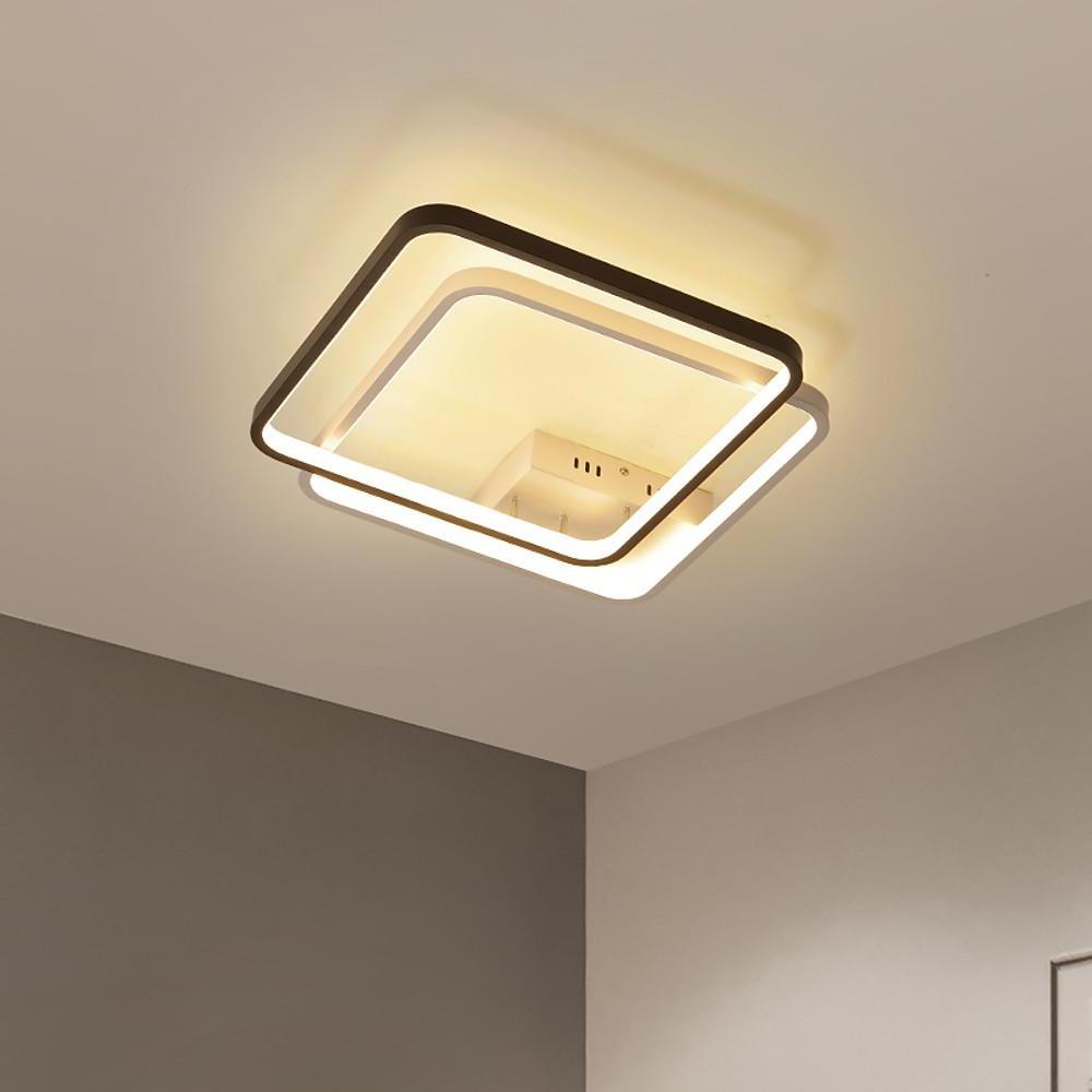 2 Square Flush Mount Ceiling Light Minimalist LED Light